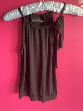 The Limited- Black Halter Style Top